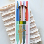 Slim Rainbow Pens: Set of 4