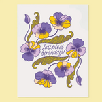 Happiest Birthday Pansies
