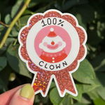 #1 Clown Fan Sticker