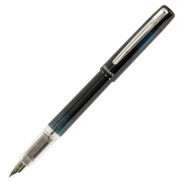 Platinum Prefounte Fountain Pen (Fine) - Graphite Blue