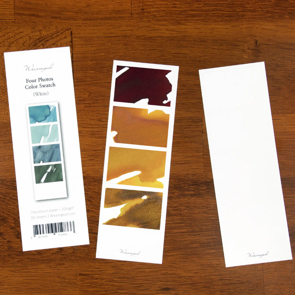 Four Photos Color Swatch Card Set