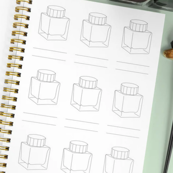 Ink Color Swatch Notebook