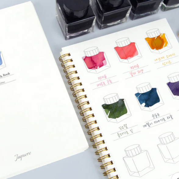 Ink Color Swatch Notebook