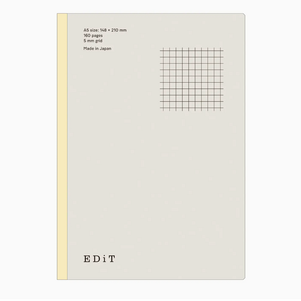 Graph Lightweight Notebook - Beige (A5)