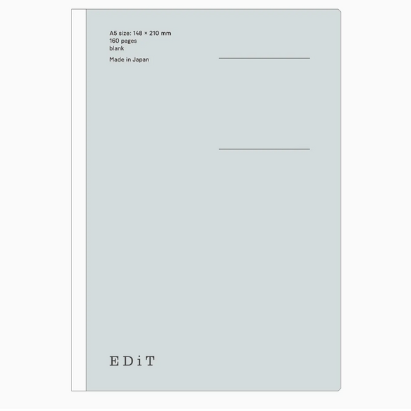 Blank Lightweight Notebook - Grey (A5)