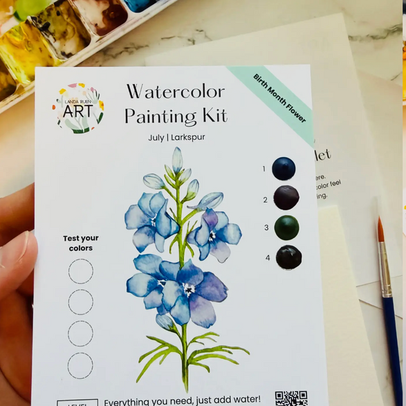 Larkspur Watercolor Kit