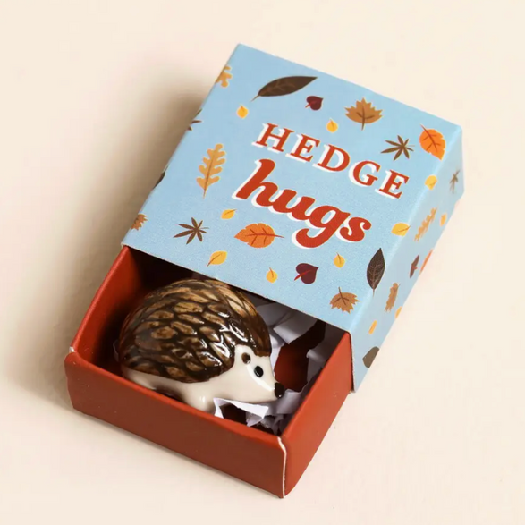 Tiny Hedgehog Ceramic Sculpture