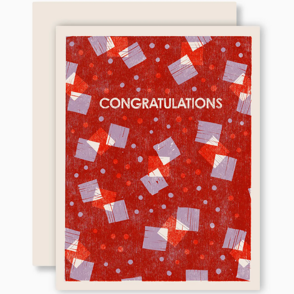 Red Confetti Congratulations