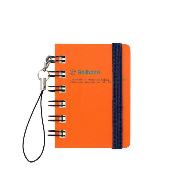 Micro Graph Rollbahn Notebook: Orange