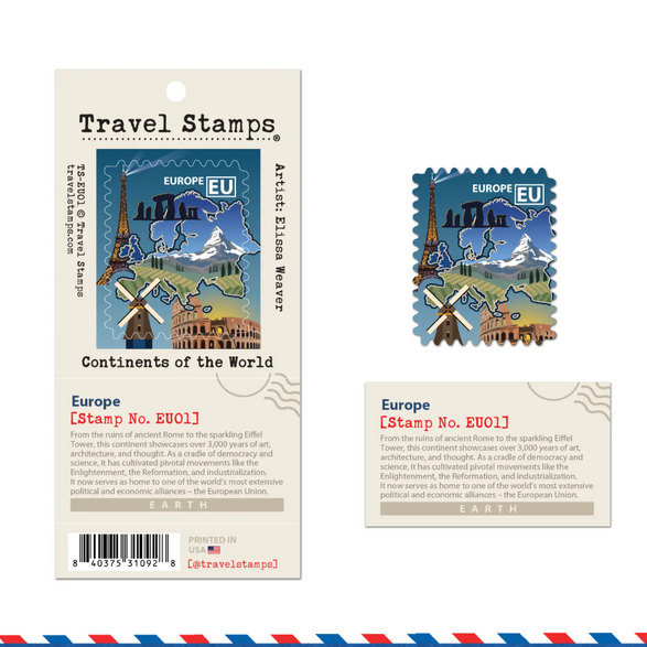 Europe Travel Stamp