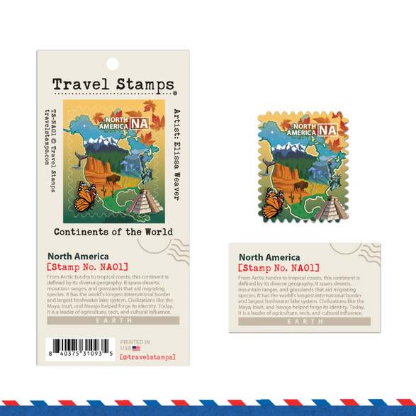 North America Travel Stamp