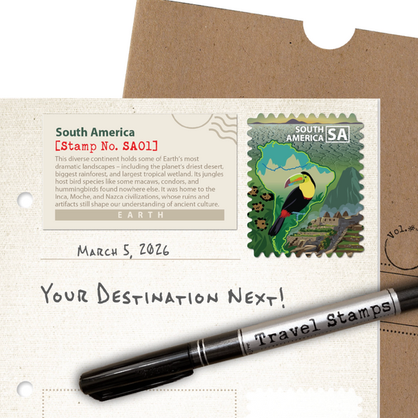 South American Travel Stamp