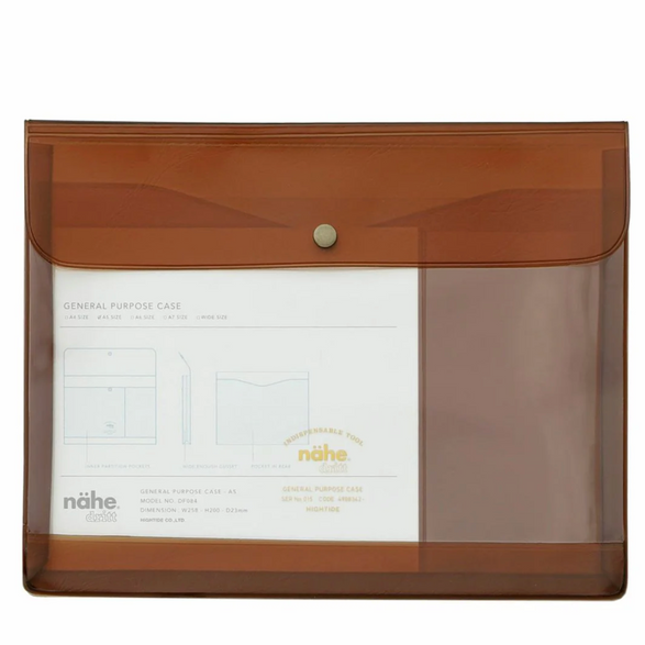 Clear Brown General Purpose Pouch (A5)