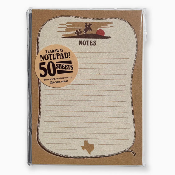 Texas Sunset Notepad