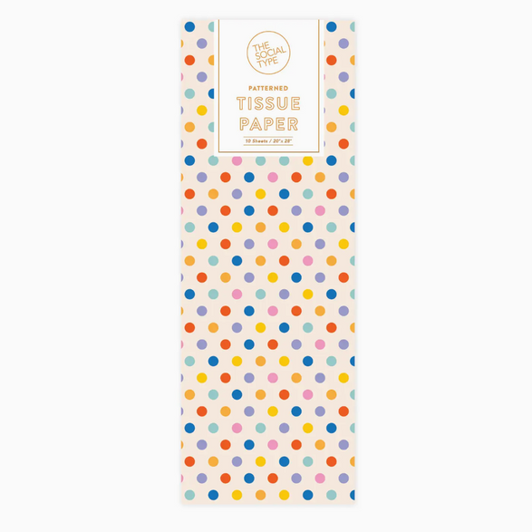 Rainbow Confetti Tissue Paper Set