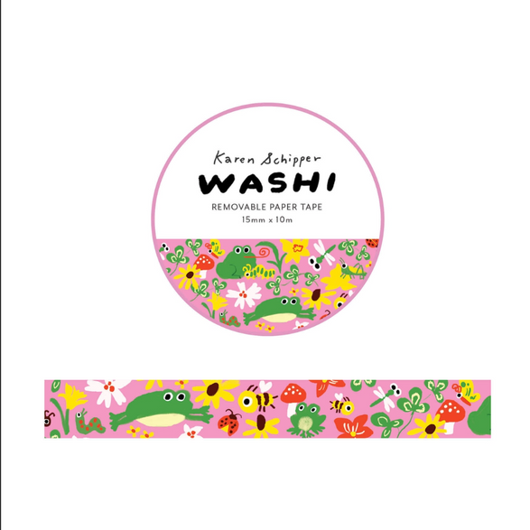 Garden Toad Washi Tape (15mm)