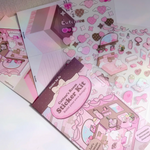Build Your Own 3D Scene Sticker Kit - Pink Room
