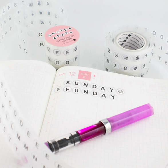 Letter Beads PET Tape (50mm)