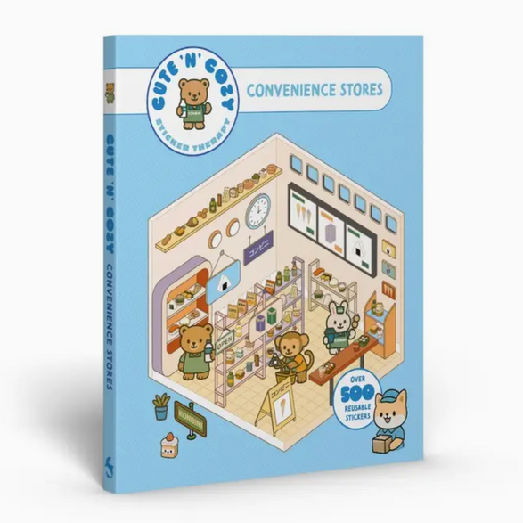 Cute 'n Cozy Sticker Therapy: Convenience Stores