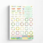 Colorful Banners Yuru Log Sticker Sheet