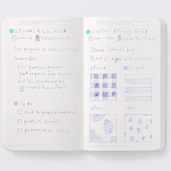 Stalogy Half Year Notebook (Graph) - A6