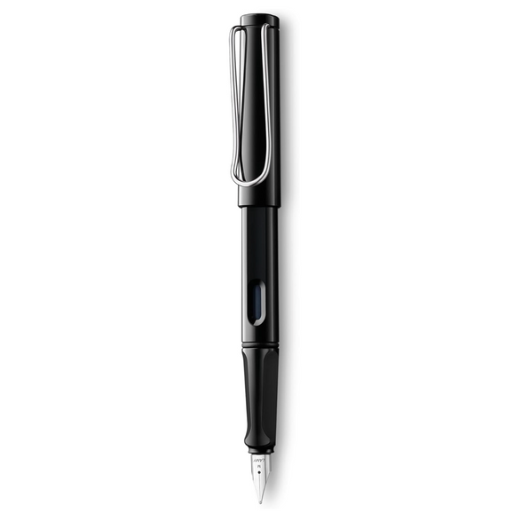 LAMY Safari Fountain Pen - Shiny Black (Medium Nib)