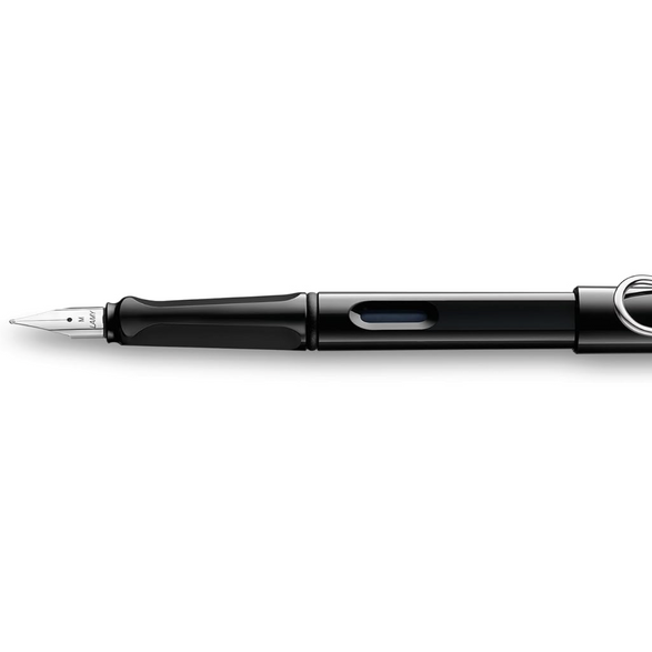 LAMY Safari Fountain Pen - Shiny Black (Medium Nib)
