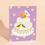 Happy Wedding Bird Cake