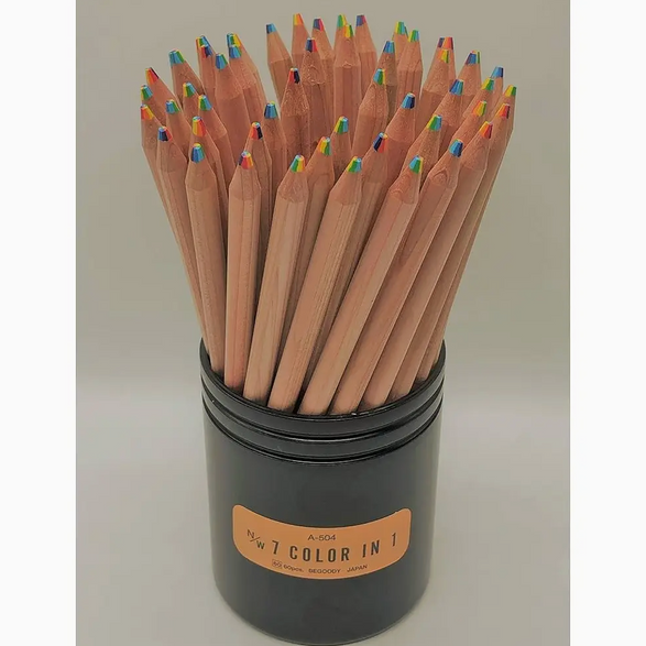6-in-1 Rainbow Colored Pencil