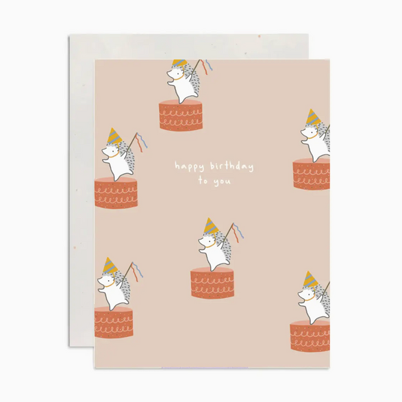 Happy Birthday Party Hedgehog