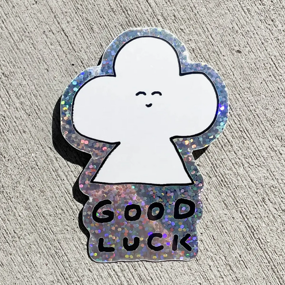 Good Luck Sparkle Sticker