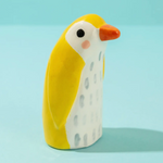 Yellow Penguin Ceramic Sculpture