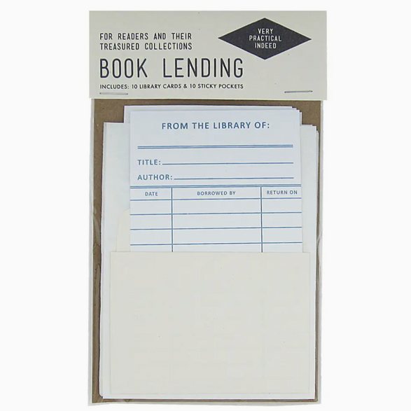 Book Lending Notecard - Set of 10