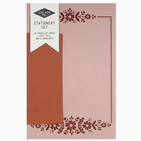 Pink Floral Letter Set