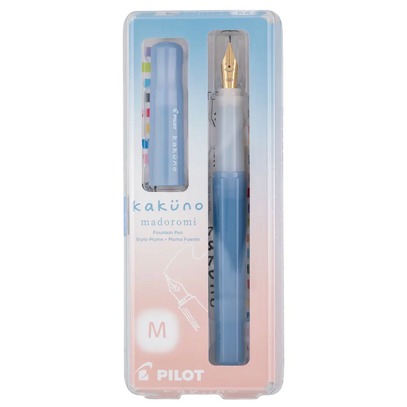 Kakuno Madoromi Periwinkle Blue Fountain Pen - 2 nib options