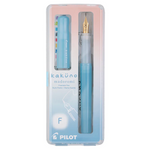 Kakuno Madoromi Blue Fountain Pen - 2 nib options