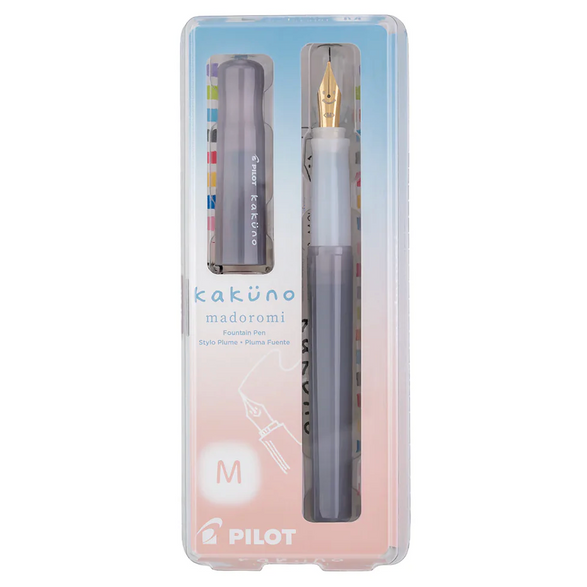Kakuno Madoromi Nimbus Grey Fountain Pen - 2 nib options