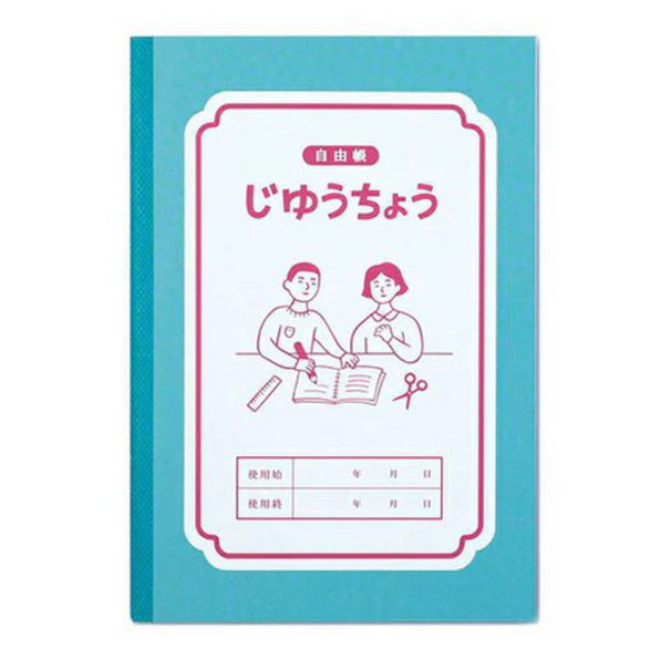 Lined Notebook: Teal + Pink Friends (B6)