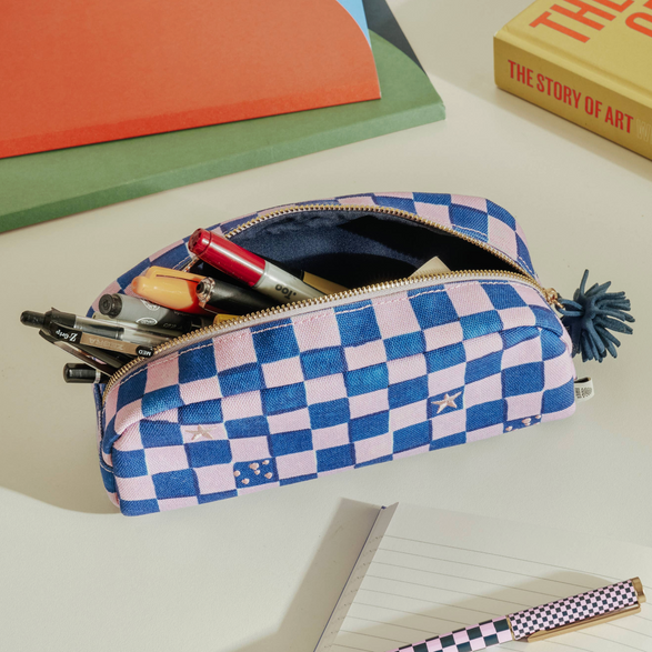 Checkerboard Pencil Case