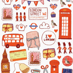 London Sticker Sheet