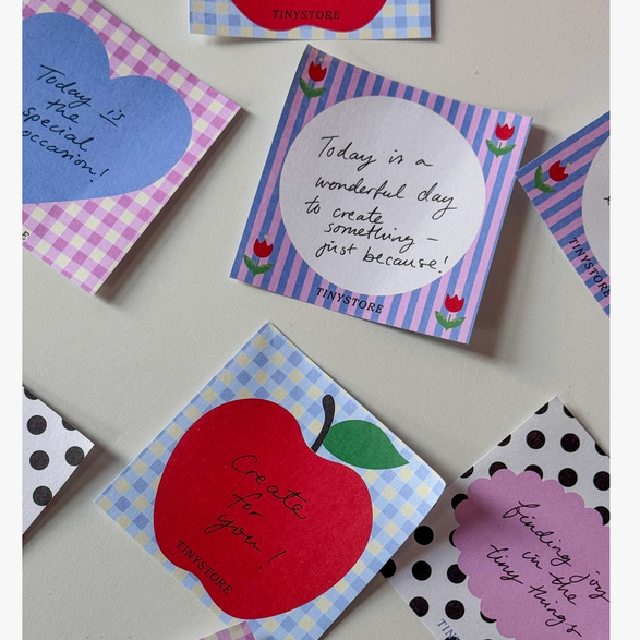 Tiny Memo Pad - Set of 4