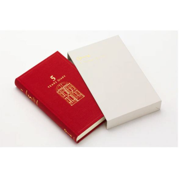 Midori Five Year Diary - Red