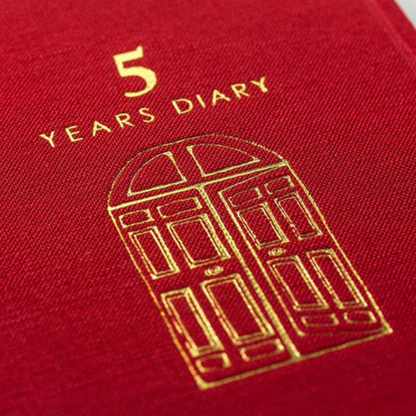 Midori Five Year Diary - Red