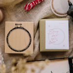 Circle Embroidery Hoop Stamp