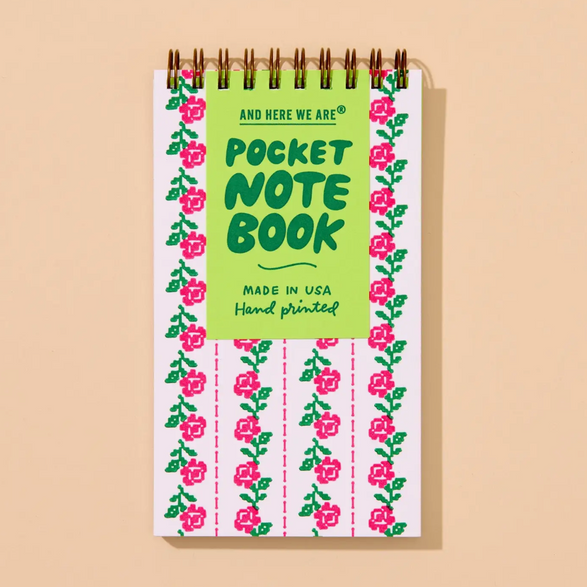 Lined Pocket Notebook: Roses