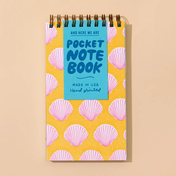 Lined Pocket Notebook: Sea Shells