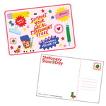 2026 Stationery Store Day Pattern Postcard