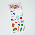 2026 Stationery Store Day Cat Cashier Sticker Sheet