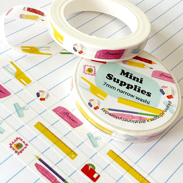 2026 Stationery Store Day Tiny Supplies Washi Tape (7mm)