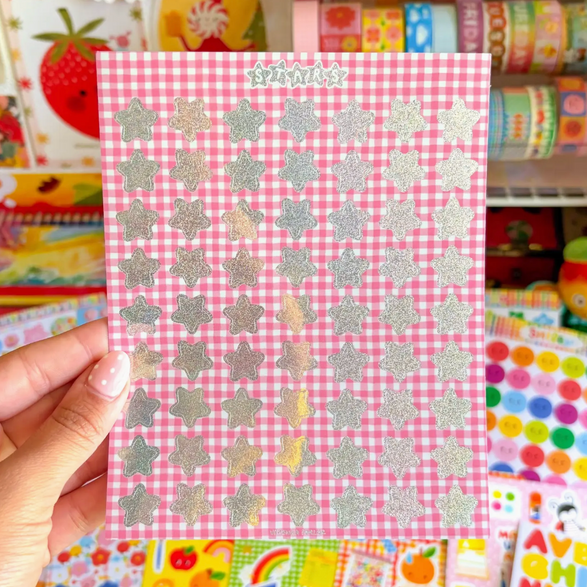 Star Glitter Sticker Sheet